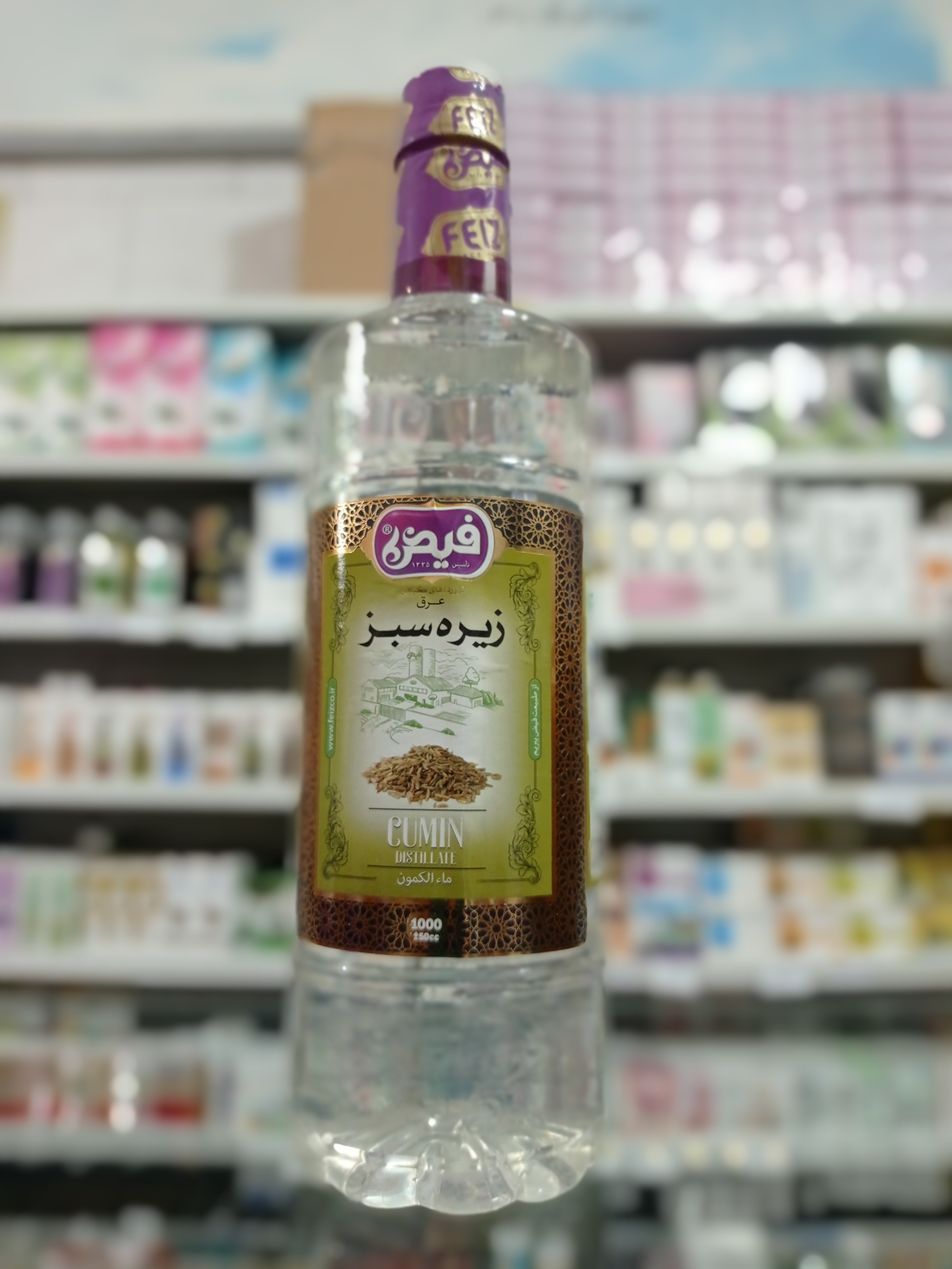 عرق زیره سبز یک لیتری فیض