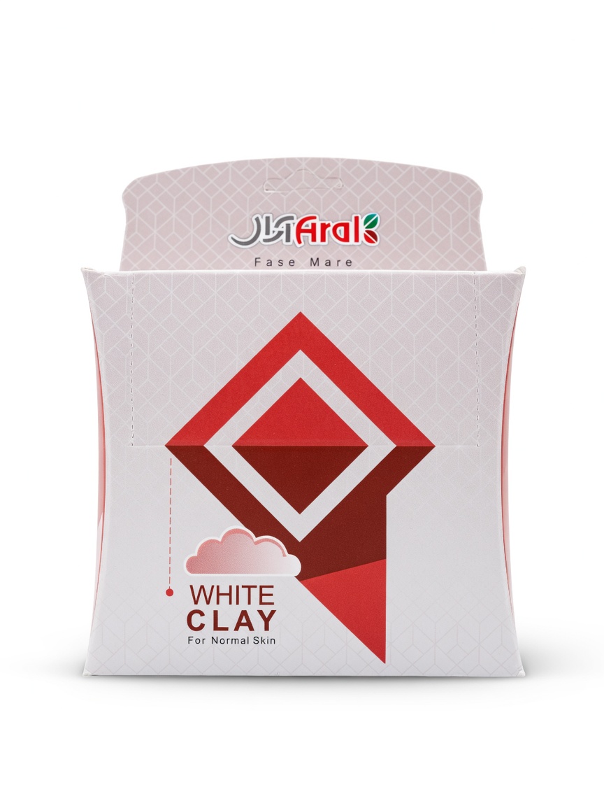 ماسک صورت خاک رس سفید آرال
