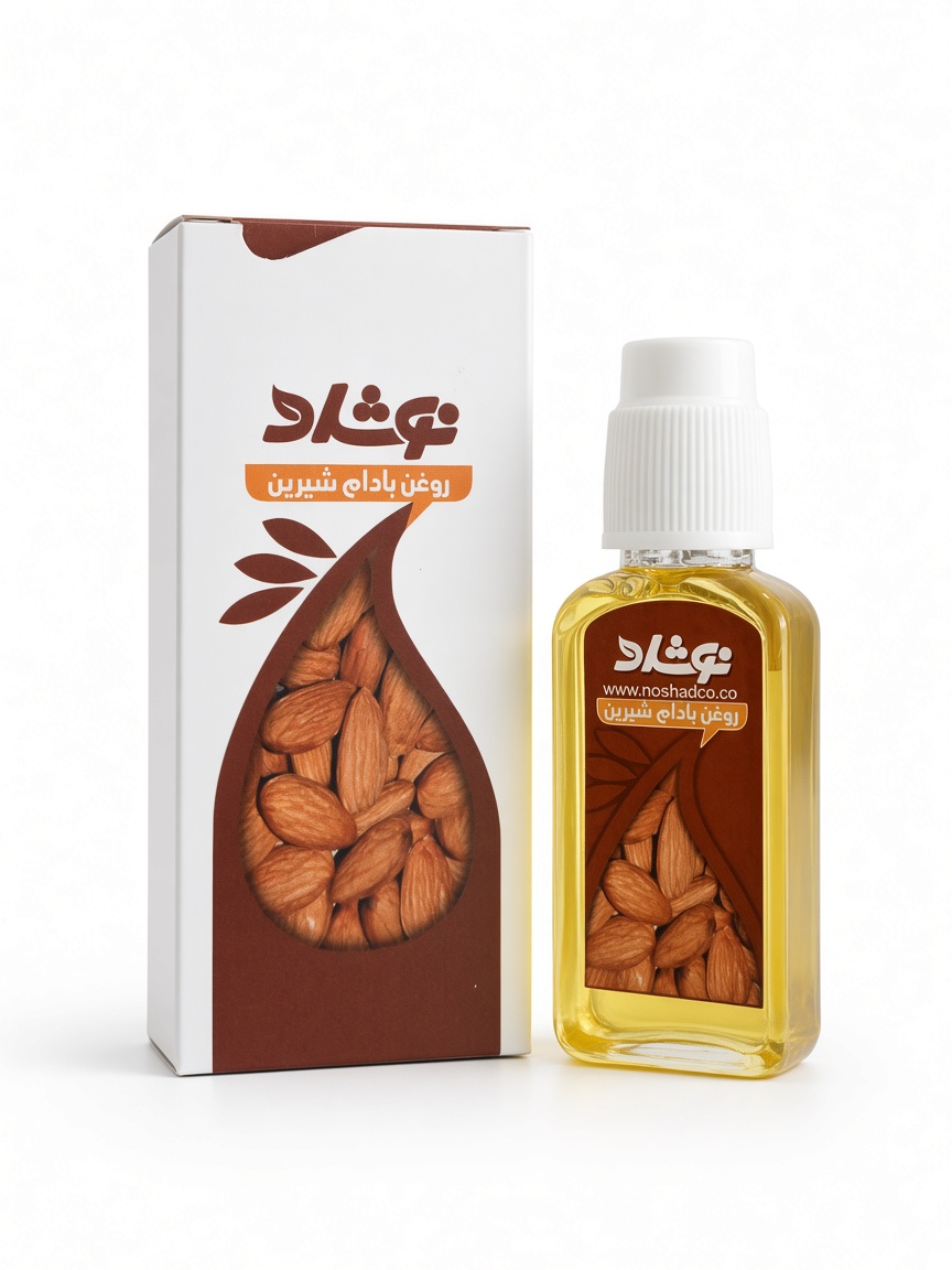 روغن بادام شیرین نوشاد ۳۳ میلی‌لیتر