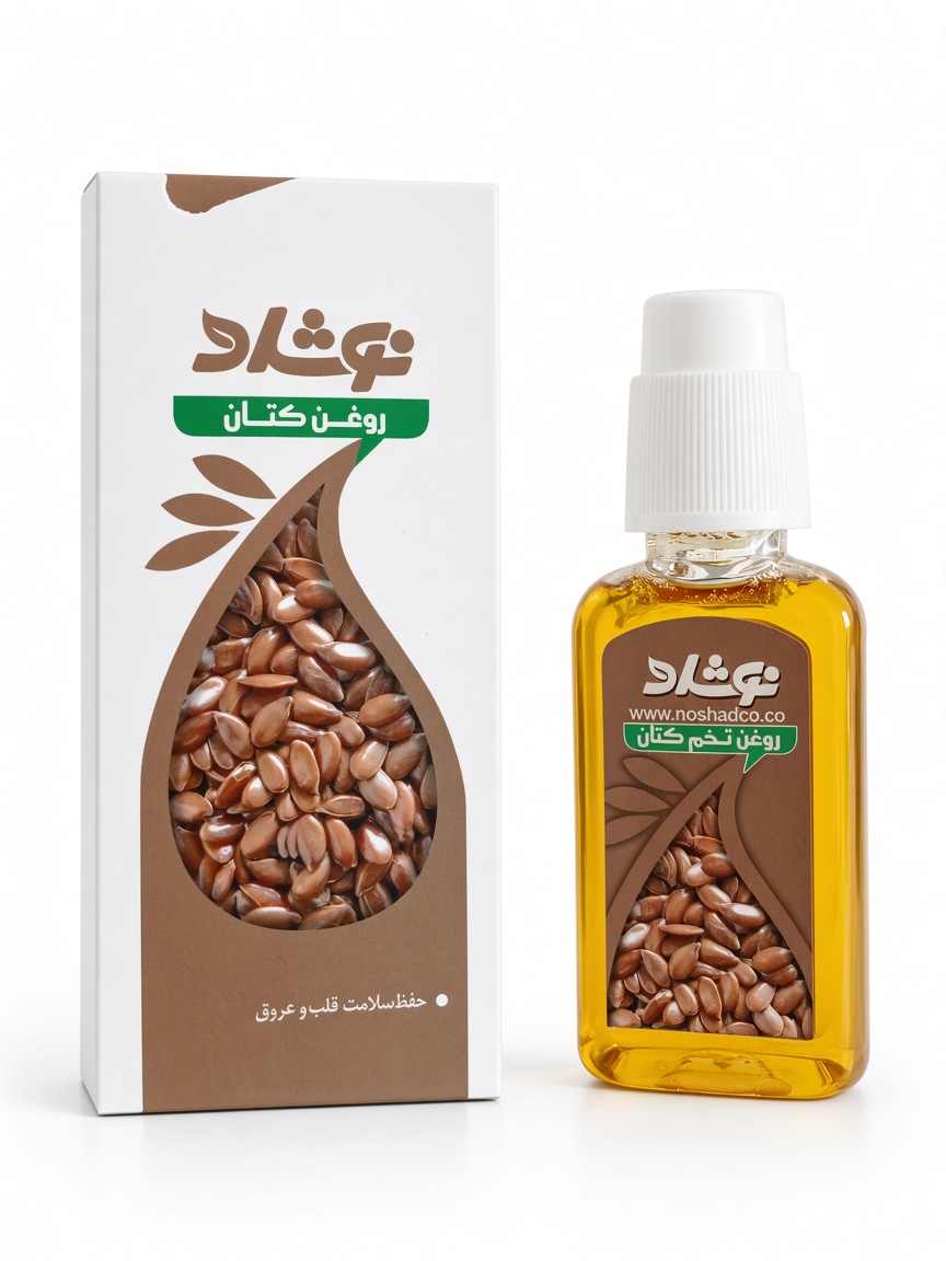 روغن کتان نوشاد ۳۷ میلی‌لیتر